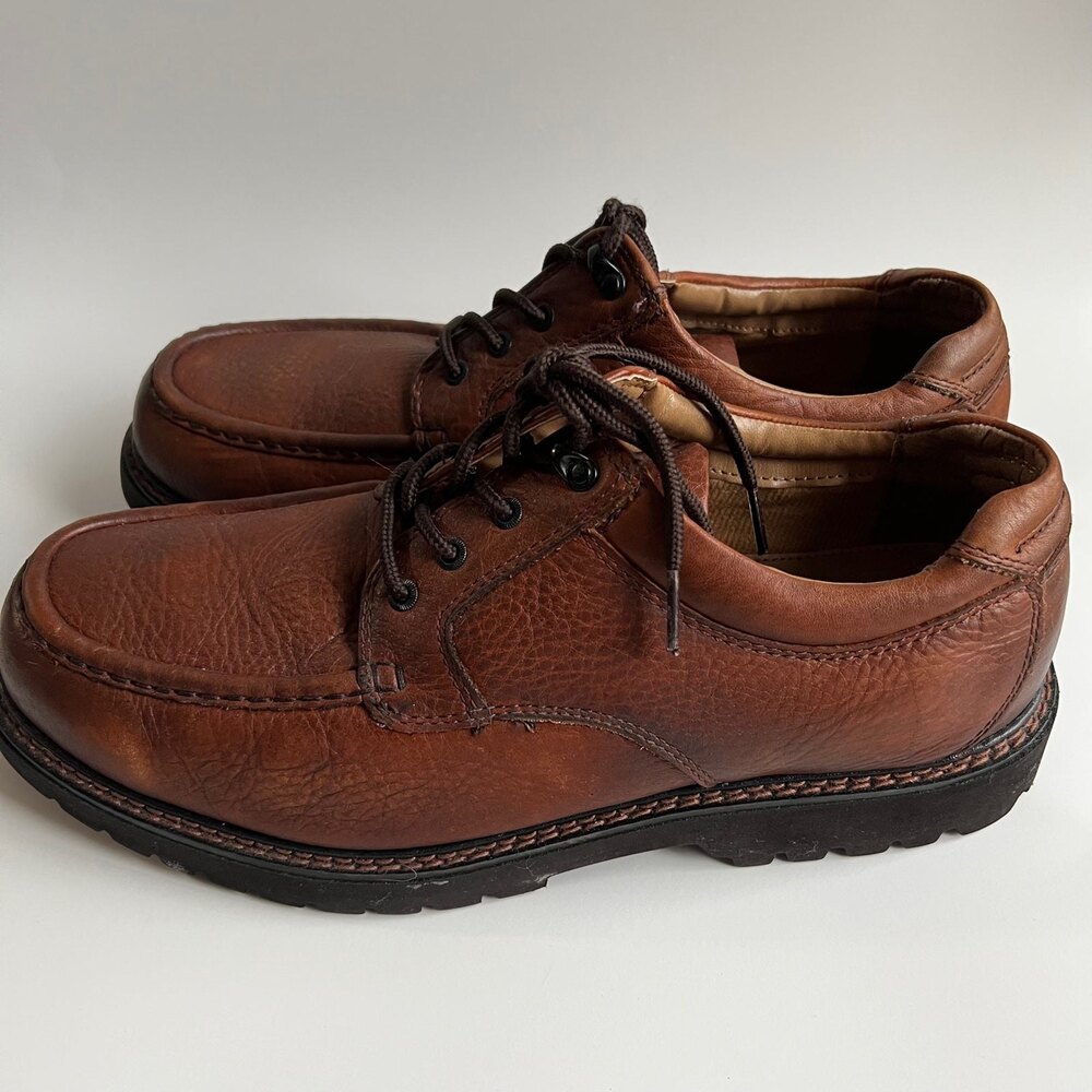 Dockers Glacier Brown Leather Lace Up Shoes Size 13M